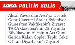 TAKA Gazetesi’nin 23. Yılı Kutlanırken, Trabzon ve Bölge Gündeminden Dikkat Çeken Olaylar