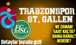 Trabzonspor - St. Gallen Maçı İçin Geri Sayım! İlk Maç İsviçre’de!