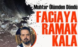 Özdil Oymalı Grup Yolunda Kaya Düşmesi Faciayı Önledi