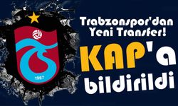 Trabzonspor'dan Yeni Transfer!  O Stoper KAP'a Bildirildi