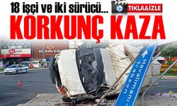 Trabzon Yomra'da Fındık İşçilerini Taşıyan Kamyonet Kaza Yaptı: 18 İşçi Yaralandı