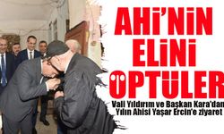 Vali Yıldırım ve Başkan Kara’dan Yılın Ahisi Yaşar Ercin’e Ziyaret: Ahiliğin Değerleri Yaşatılıyor