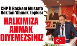 CHP İl Başkanı Mustafa Bak’tan ‘Ahmak’ Tepkisi: “Asıl Ahmak Halkımıza Ahmak Diyendir”