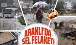 Trabzon'da Şiddetli Yağış Sonrası Araklı'da Sel Felaketi