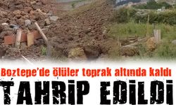 Ortahisar'da Boztepe Mezarlığının Bir Bölümü Toprak Altında Kaldı