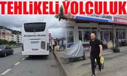 Çarşıbaşı’nda Otobüsler Terminale Giremiyor, Şoförler İsyanda! Tehlikeli Yolculuk Devam Ediyor