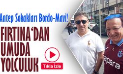 Trabzonspor Taraftarı, Gaziantep'i Bordo-Mavi Renklerle Donattı!