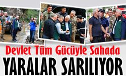 Vali Aziz Yıldırım'dan Sel Bölgesinde İnceleme: Devlet Tüm Gücüyle Sahada