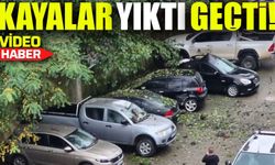 Artvin Hopa’da Heyelan: Yamaçtan Kopan Kayalar 7 Araca Zarar Verdi