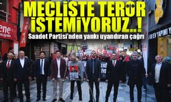 Saadet Partisi'nden "Mecliste Terörist İstemiyoruz" Çağrısı