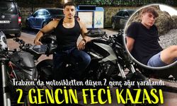 Of'ta Motosiklet Kazası! İki Genç Ağır Yaralandı