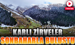 Artvin’de Karlı Zirveler Sonbahar ile Buluştu