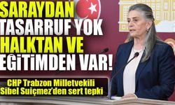 CHP Trabzon Milletvekili Sibel Suiçmez: Saraydan Tasarruf Yok, Halktan ve Eğitimden Var!