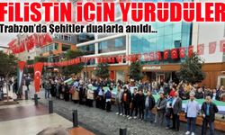 Trabzon’da Filistin İçin Yürüdüler: Şehitler Dualarla Anıldı