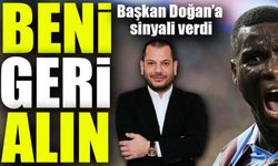 Trabzonspor'un Eski Gol Makinesinden Başkana Sevindiren Mesaj: "Devre Arasında Beni Geri..."