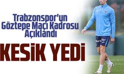 Trabzonspor'un Göztepe Maçı Kadrosu Açıklandı