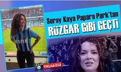 Seray Kaya Trabzonspor Maçında! Ünlü Oyuncu Papara Park’ta Göz Kamaştırdı