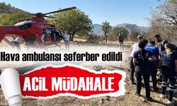 Siirt’te Ambulans Helikopterle 30 Metreden Düşen Vatandaşa Acil Müdahale