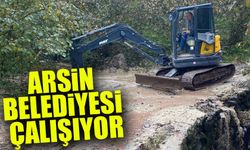 Arsin Belediyesi, İlçenin Dört Bir Yanında Yol ve Altyapı Çalışmalarına Devam Ediyor!