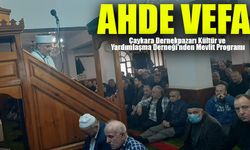 Çaykara Dernekpazarı Derneği'nden Ahde Vefa: Merhum Hayırseverlere Mevlit Programı Düzenlendi