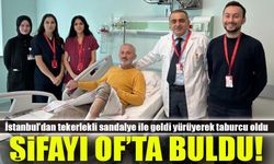 İstanbul’dan Tekerlekli Sandalye İle Geldi Yürüyerek Taburcu Oldu; Şifayı Of’ta Buldu