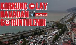 Rize'de Heyelan ve Şiddetli Yağış: Denizin Rengi Değişti, Can Kaybı ve Yaralılar Var