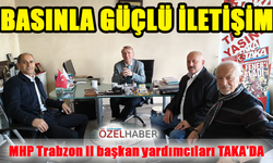 MHP Trabzon İl Başkan Yardımcıları TAKA Gazetesi'ni Ziyaret Etti