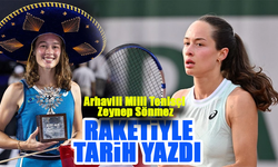 Artvin Arhavili Milli Tenisçi Zeynep Sönmez, Raketiyle Tarih Yazdı!