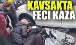 Hacıkasım Kavşağında Kaza: Motosiklet ile Araç Çarpıştı