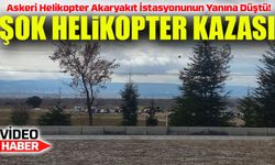 Isparta'da Şok Eden Olay: Askeri Helikopter Akaryakıt İstasyonunun Yanına Düştü!