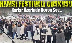 Abant’ta Hamsi Coşkusu: 1,5 Ton Hamsi Dağıtıldı, Karlar Üzerinde Horon Şov!