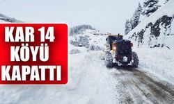 Rize'de Kar Engeli: 14 Köy Yolu Ulaşıma Kapandı