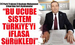 İYİ Parti Trabzon İl Başkanı Muhammet Erkan’dan Sert Açıklamalar: “Bu Ucube Sistem Türkiye’yi İflasa Sürükledi”