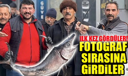 Erzincan'da Kılıçbalığı Heyecanı: İlk Kez Görenler Fotoğraf Çekti