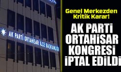 AK Parti Ortahisar Kongresi İptal Edildi: Genel Merkezden Kritik Karar!