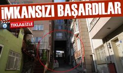 Samsun'da altından sokak geçen 5 katlı apartman, görenlere Karadeniz fıkralarını hatırlatıyor