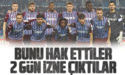 Trabzonspor'da 2 Günlük İzin: Futbolcular Farklı Rotalarda