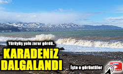 Karadeniz’in Fırtınalı Yüzü: Trabzon Sahil Yolu Hasar Gördü