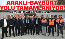 Araklı-Bayburt Yolu Tamamlanıyor! 65 Yıllık Bekleyiş Sona Eriyor