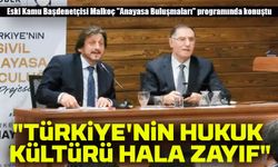 Şeref Malkoç: "Türkiye'nin Hukuk Kültürü Hala Zayıf"