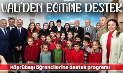 Vali Aziz Yıldırım Eğitime Destek Programında Öğrencilerle Buluştu