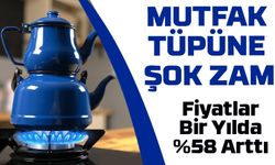 Mutfak Tüpüne Şok Zam: Fiyatlar Bir Yılda %58 Arttı