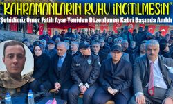 Şehidimiz Ömer Fatih Ayar Yeniden Düzenlenen Kabri Başında Anıldı