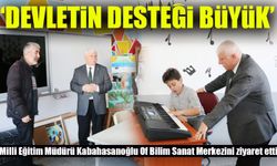 Milli Eğitim Müdürü Kabahasanoğlu’ndan Of Bilim Sanat Merkezine Ziyaret