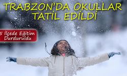 Trabzon’da Kar Yağışı Eğitimi Vurdu! 5 İlçede Okullar Tatil Edildi