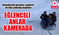 Artvinli Gençlerden Şambrel ile Kayak Keyfi! Eğlenceli Anlar Kamerada