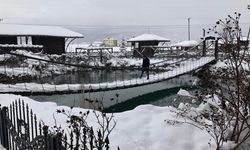 Ambarköy Açık Hava Müzesi'nde kar manzaraları