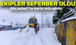 Akçaabat’ta Karla Mücadele Seferberliği! Belediyeden Hızlı Müdahale