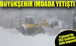 Trabzon’da 203 Mahalle Yolu Kapandı! Büyükşehir Belediyesi Karla Mücadeleye Devam Ediyor