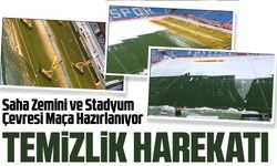 Papara Park’ta Kar Temizliği Başladı! Trabzonspor - Gaziantep FK Maçı İçin Hazırlıklar Sürüyor